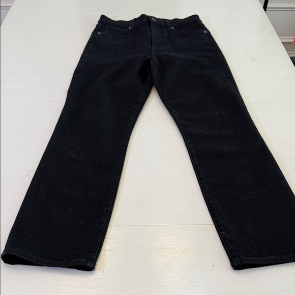 Veronica Beard Ryleigh SlimHigh Rise Straight Ankle Jeans in Onyx Size 27 - Picture 6 of 16